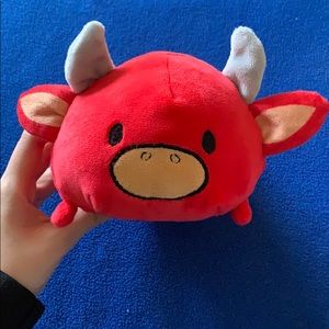 Bunbun Red Red the Bull Plush Doll 7in